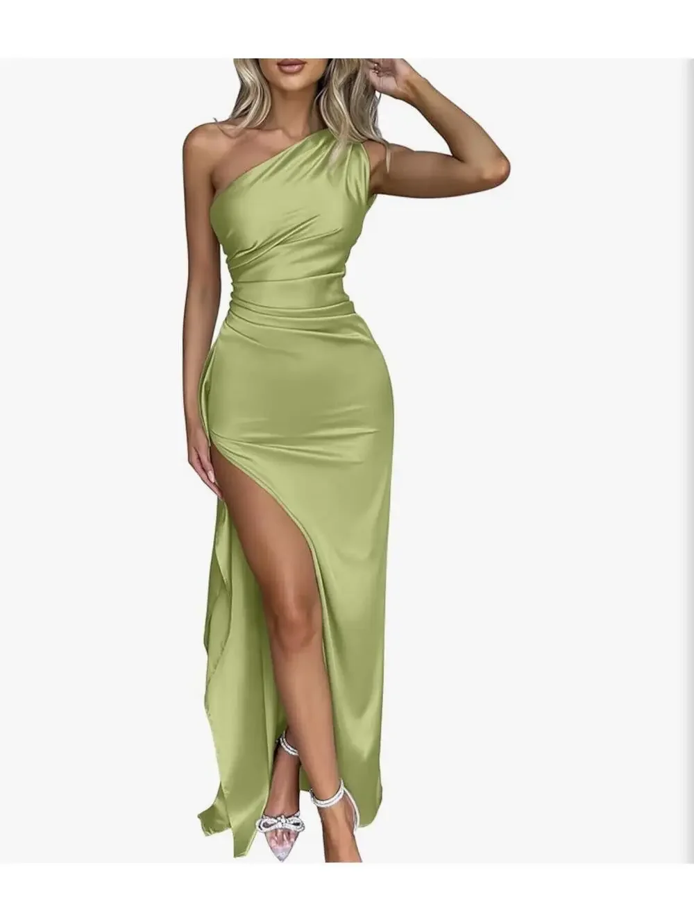 Viral OYS One Shoulder Formal Maxi Dress - Picture 1 of 4